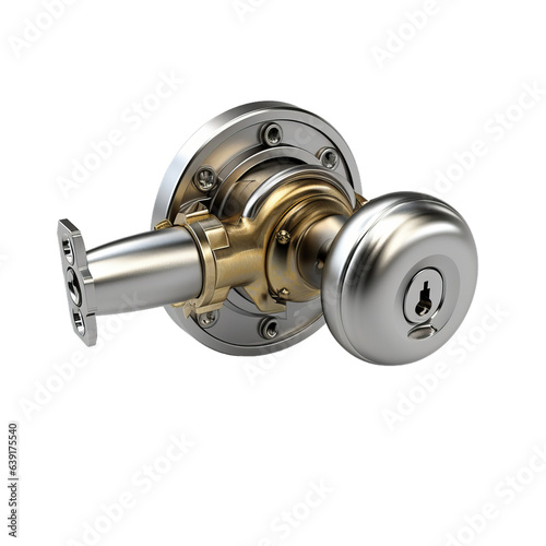 Indoor Household Door Handle for Home with Security Lock Key Set Aluminum