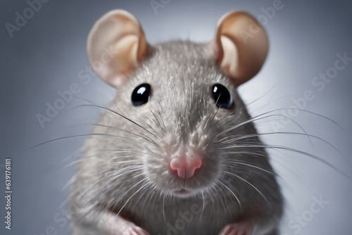 Sweet rat looking straight into camera