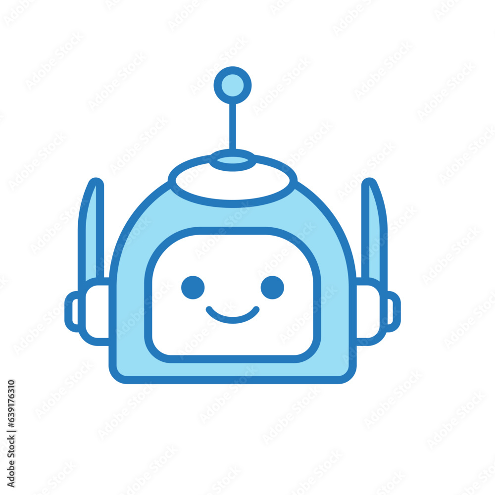 Robot Head Avatar Vector Design. Cartoon Robot Head Icon Robot Head Avatar Vector Design. Cartoon Robot Head Icon