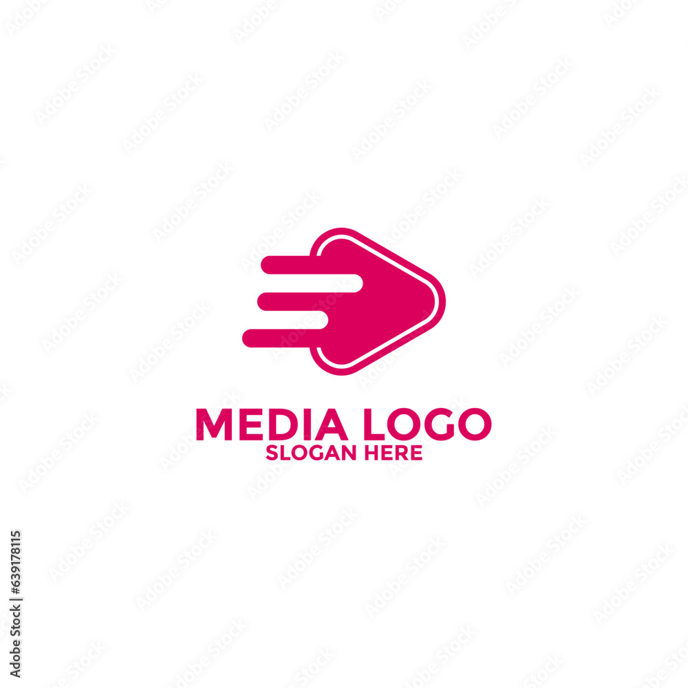 Play Media Button Symbol Logo Icon Vector Play Media Button Symbol Logo Icon Vector