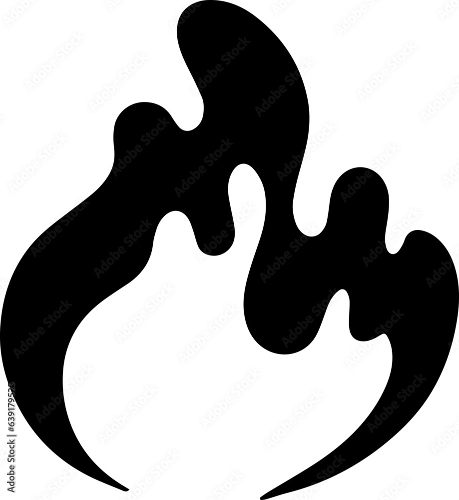 Obraz premium hand drawn fire illustration.