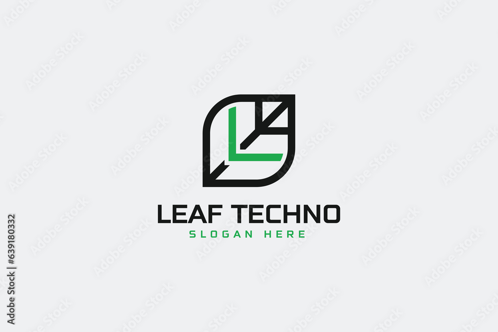 tech leaf logo, m, l latter logo tech leaf logo, m, l latter logo