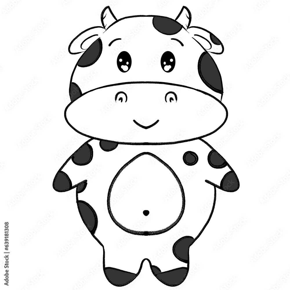 Fototapeta premium cow cartoon