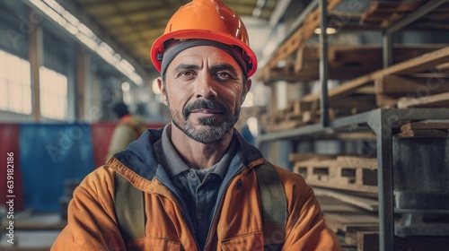 Portrait of a factory worker