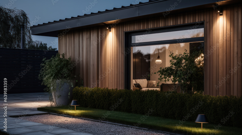 Close up view of outdoor led waterproof solar lamp with motion sensor. Close up view of outdoor led waterproof solar lamp with motion sensor.