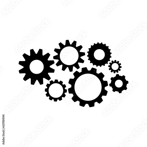 Gear icon vector set. clockwork illustration sign collection. Mechanics symbol.