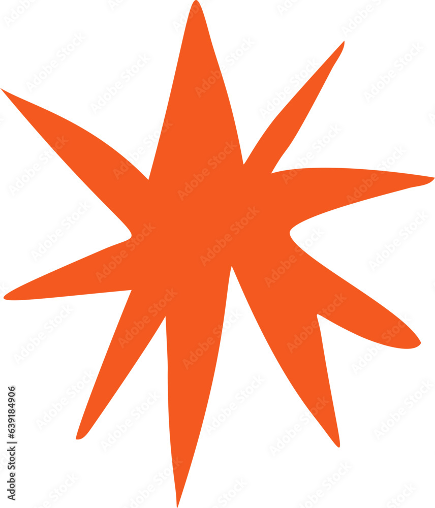 Obraz premium Abstract hand drawn organic shape