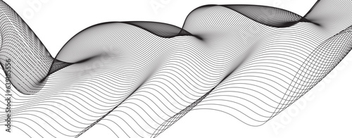 illustration of an background with waves. abstract background with lines
