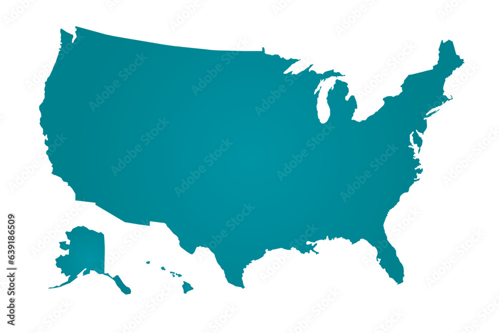 USA map template. Vector design. USA map template. Vector design.