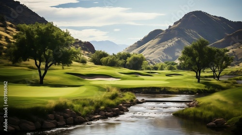 Scenic beauty abounds on a picturesque golf course 
