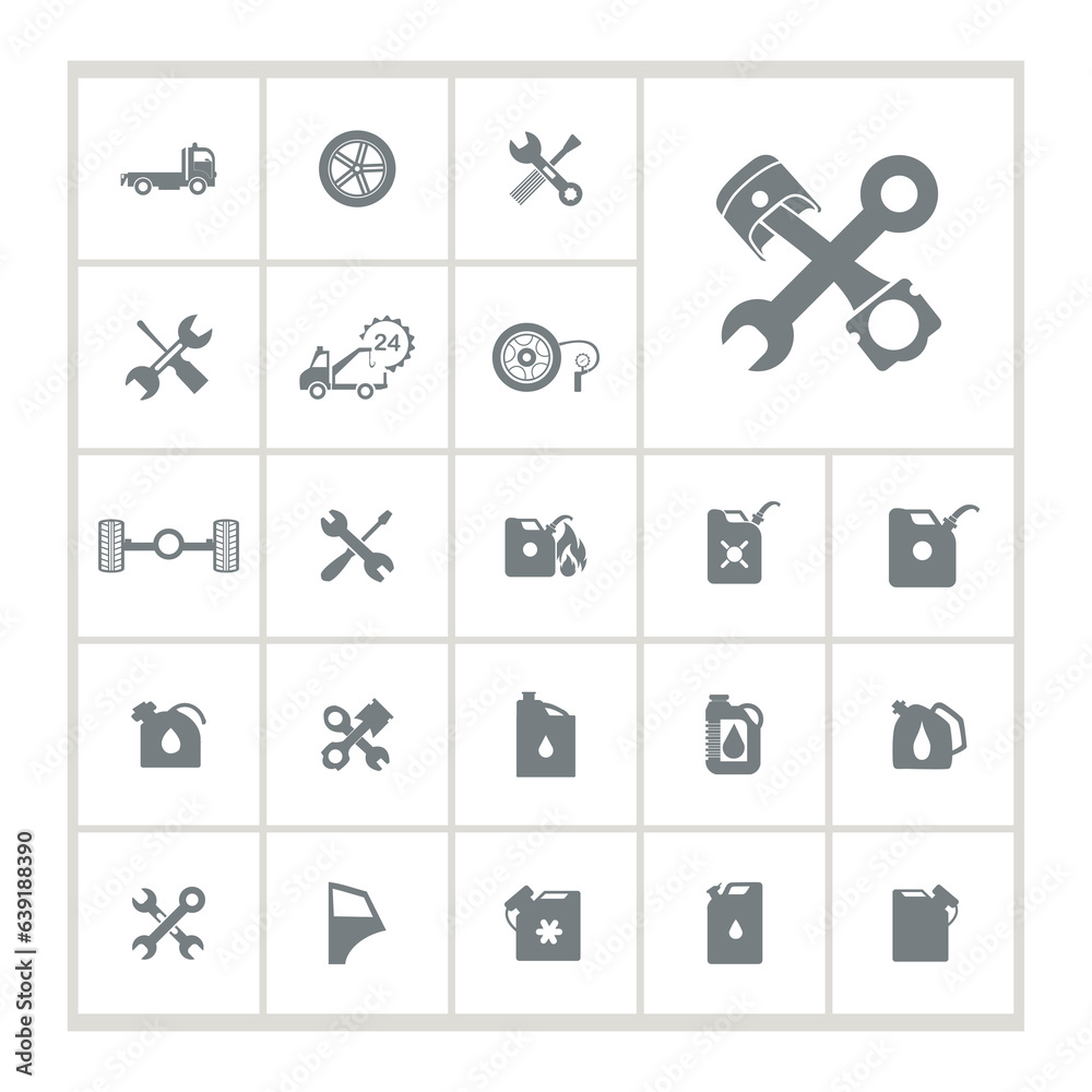 car parts icon set. car service icon set. car parts icon set. car service icon set.