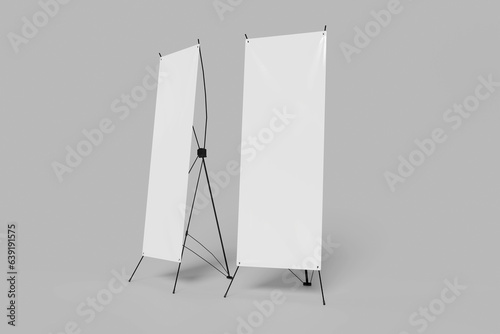 Blank X Banner Mockup