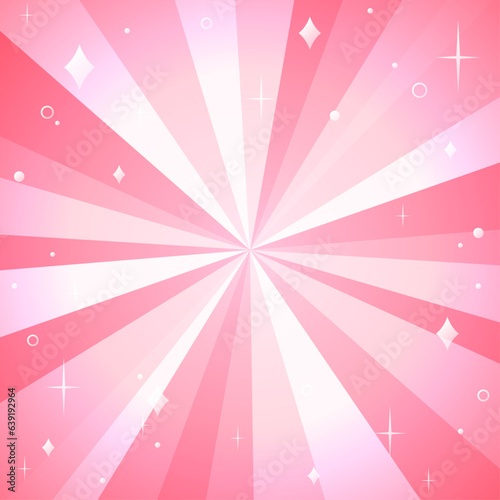 背景イラスト_集中線_ピンク