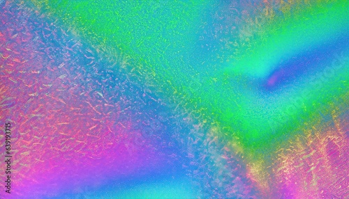 Holographic flat texture in blue pink green colors