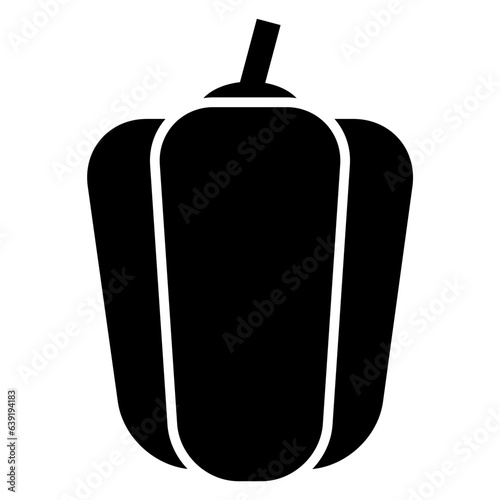 bell peppers glyph icon