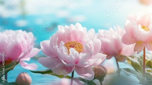 Pink flower background © Sania