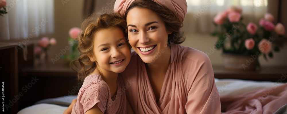 Cancer survivor bravely spends quality time with adult daughter.