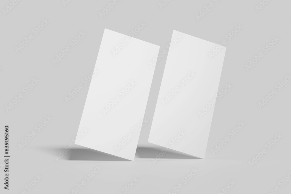 Blank DL Flyer Mockup Blank DL Flyer Mockup