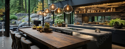 Elegant kitchen in a contemporary home..