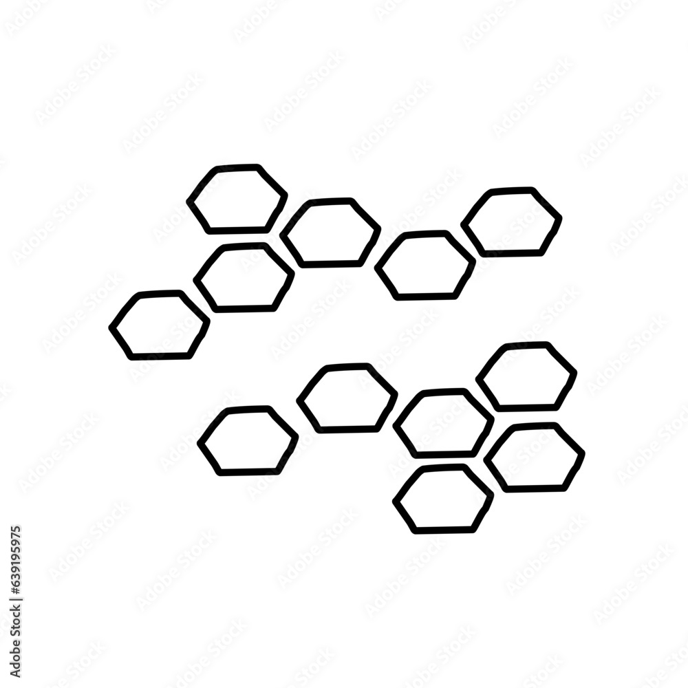 hand drawn beehive hexagon pattern hand drawn beehive hexagon pattern