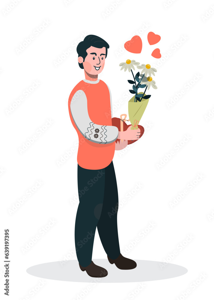 Vector Illustration of a happy person on a white isolated background Vector Illustration of a happy person on a white isolated background