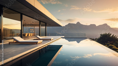 Harmony of Design and Nature: Modern Luxury Glass Villa Nestled in the Mountains