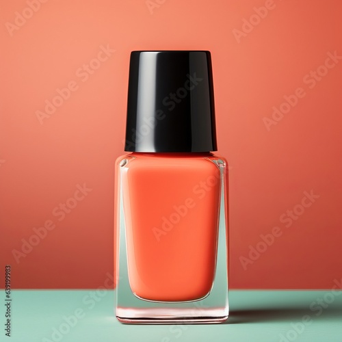 A bottle of nail polish on a table © LUPACO IMAGES