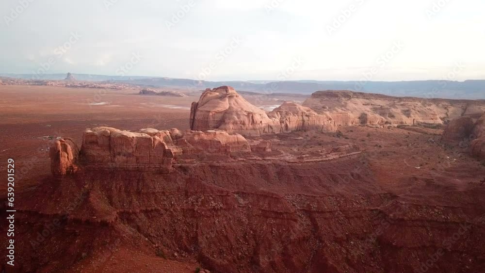 4K Aerial view of buttes near Monument Valley National Park 4K Aerial view of buttes near Monument Valley National Park