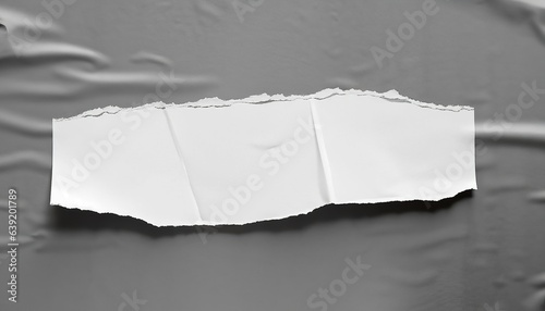 White paper ripped torn background