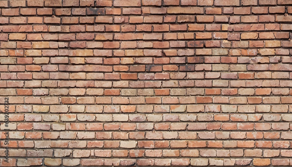 Painted old brick Wall panoramic background Painted old brick Wall panoramic background