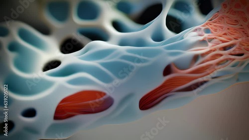 At the macro level the cell wall is composed of a mesh of polysaccharide fibers that form a complex threedimensional lattice structure. The mesh is made of sugar