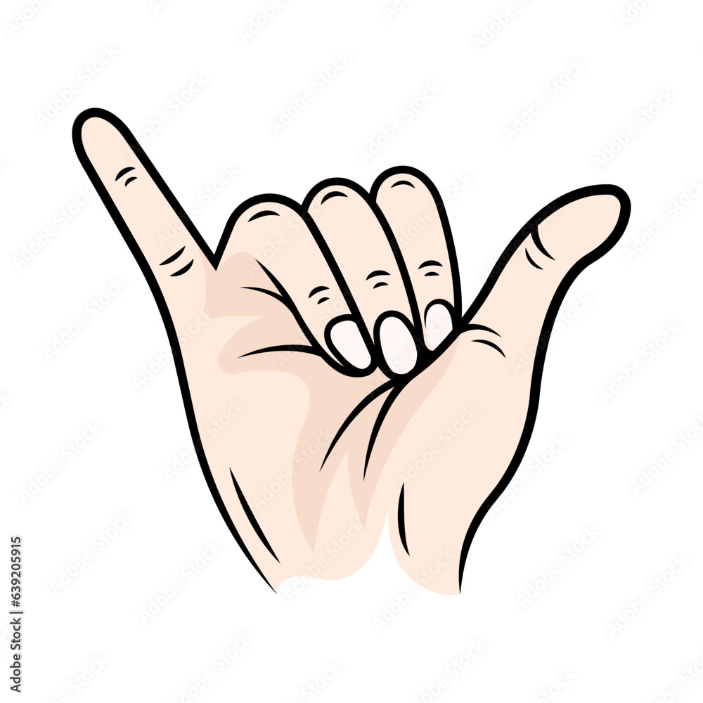 Fototapeta premium Vector illustration of hand Gesture