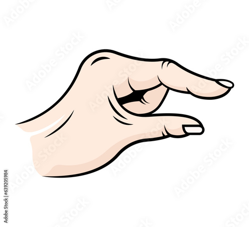 Vector illustration of hand Gesture