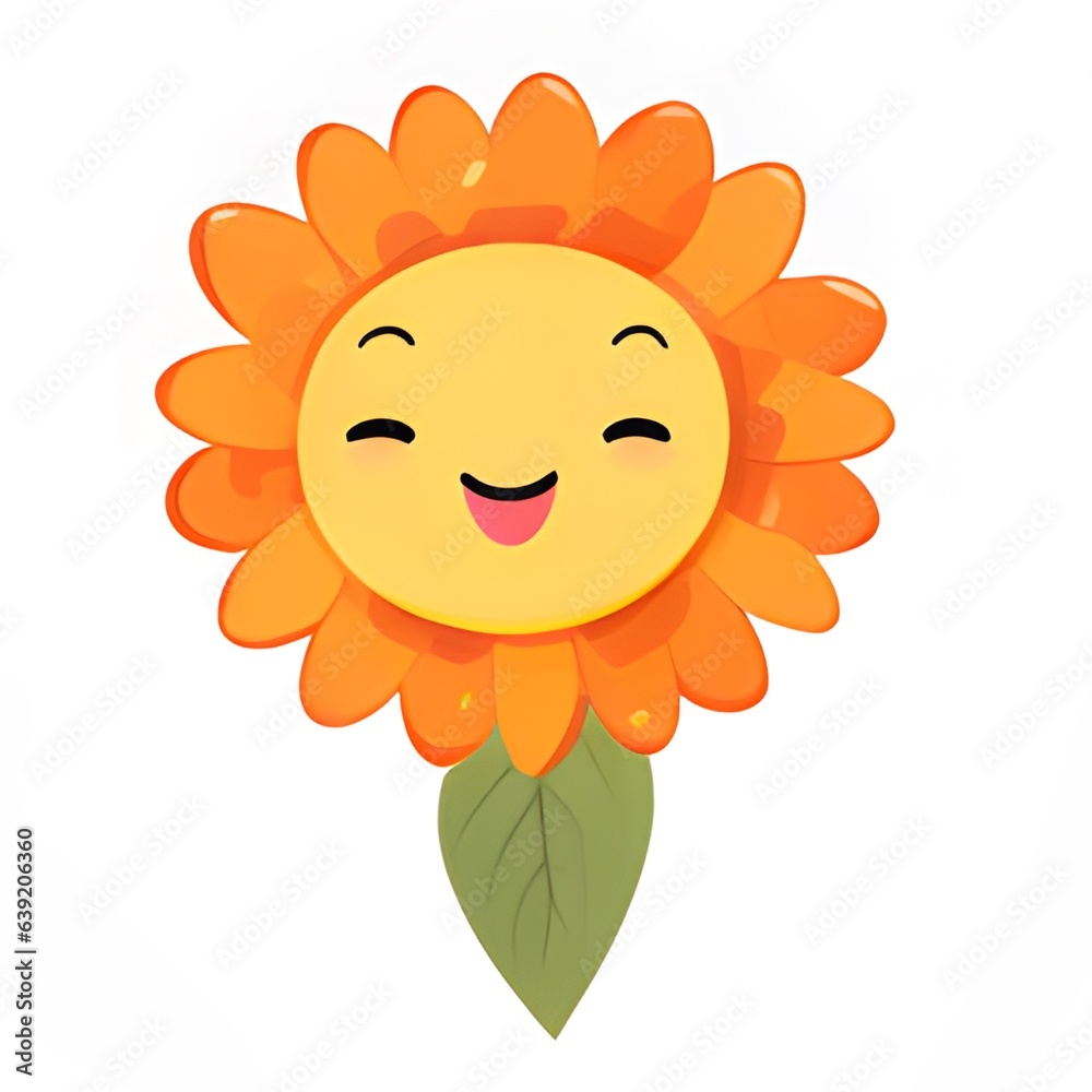 sun with flower