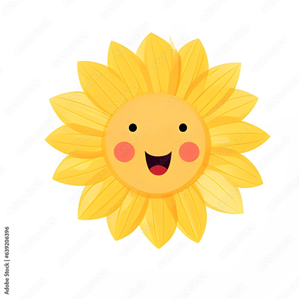 smiling sun cartoon