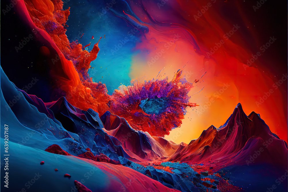 Rainbow abstract background. AI generated Rainbow abstract background. AI generated