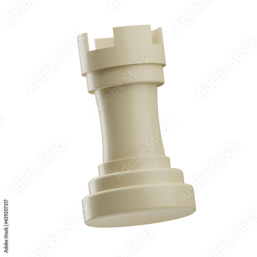 chess object rook illustration 3d