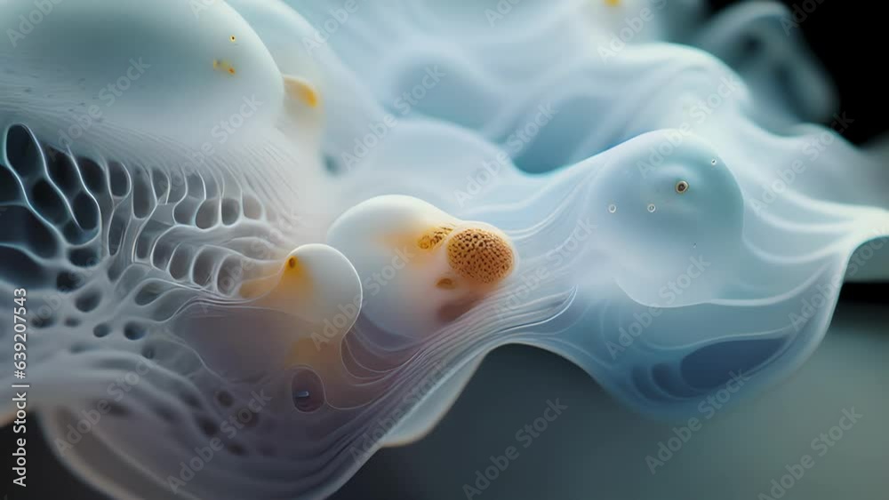 macro microscope video a singlecelled amoeba at a high magnification
