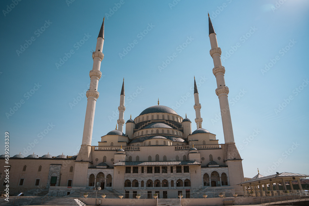 Ankara Kocatepe Mosque with its 4 minarets