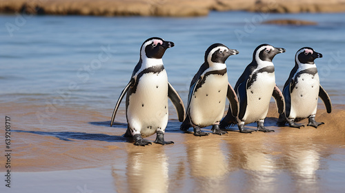 Waddling Wonder: A Playful Penguin Parade