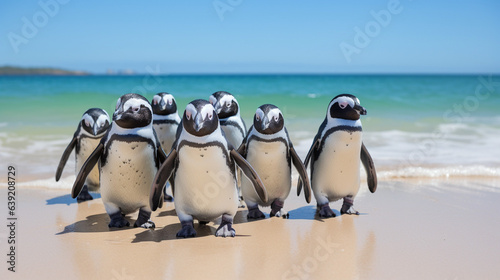 Waddling Wonder: A Playful Penguin Parade