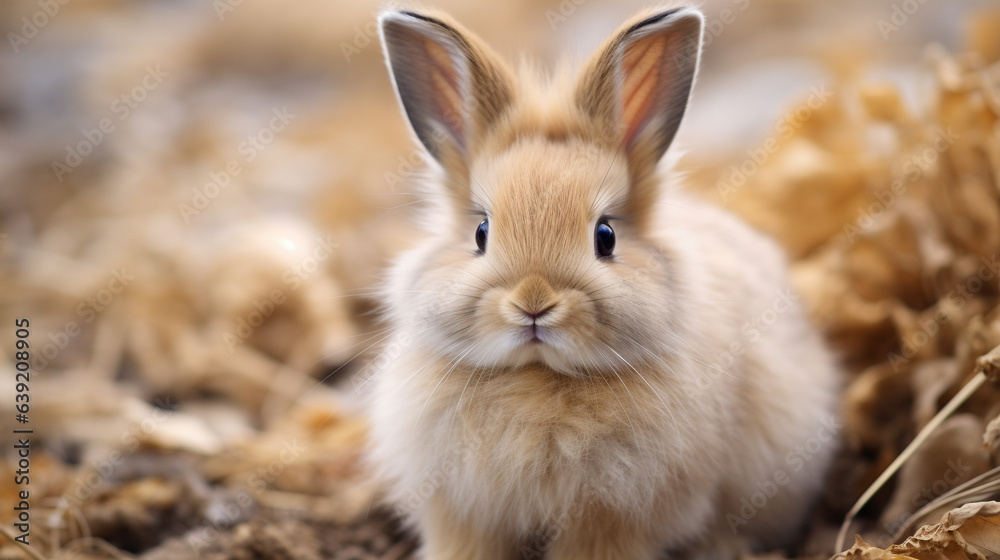 Enchanting Elegance: Fuzzy Bunny with Velvet Fur Enchanting Elegance: Fuzzy Bunny with Velvet Fur