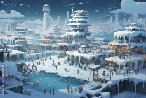 an advanced civilization in winter © Yoshimura