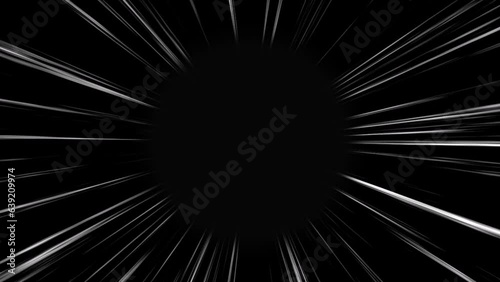 Speedy comic lines of white color on a black background.