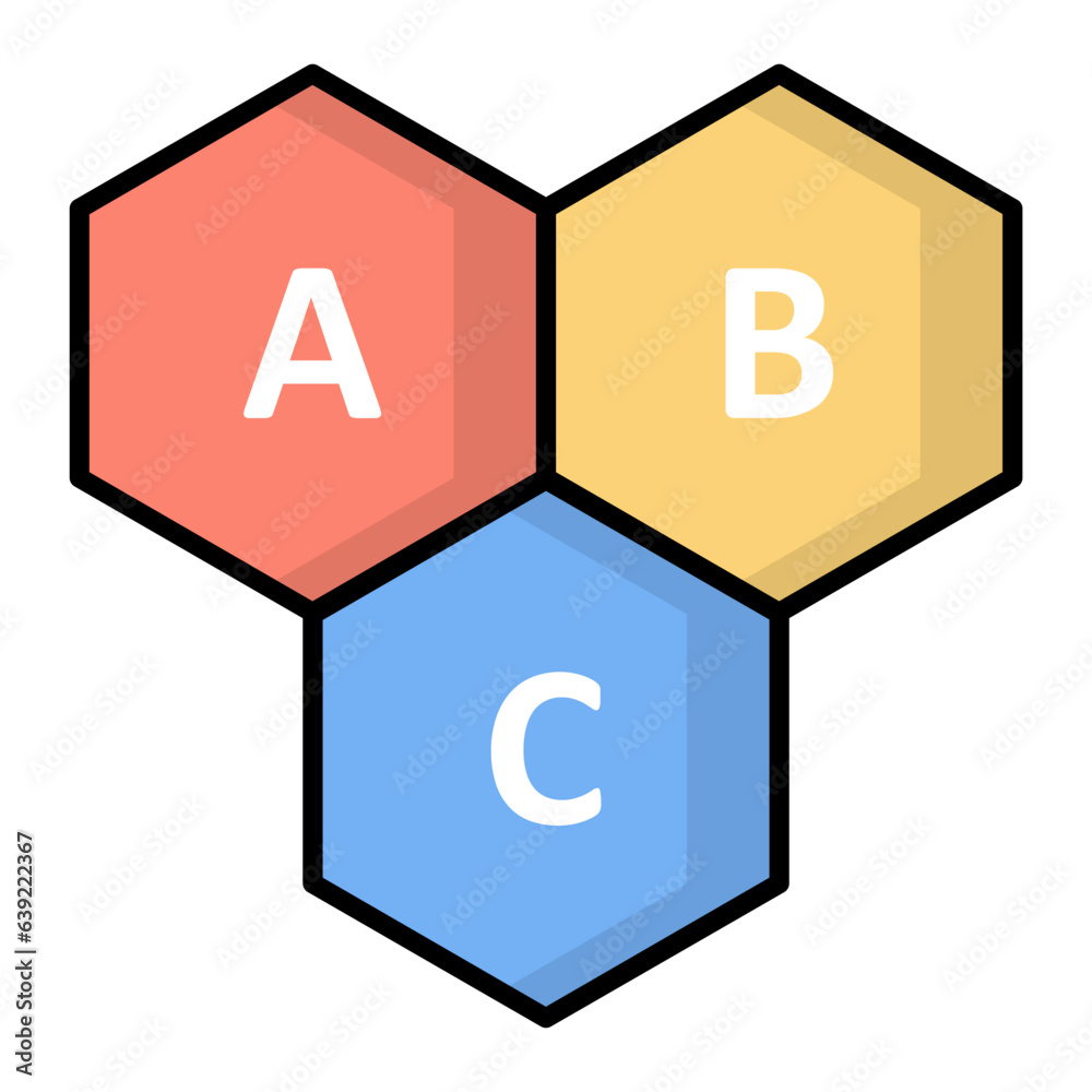 ABC Line Color Icon