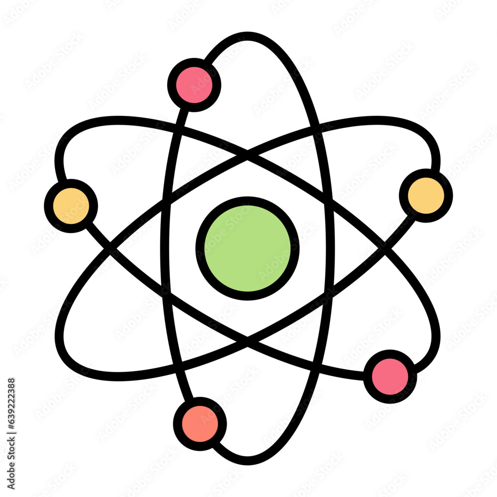 Science Vision Line Color Icon Science Vision Line Color Icon