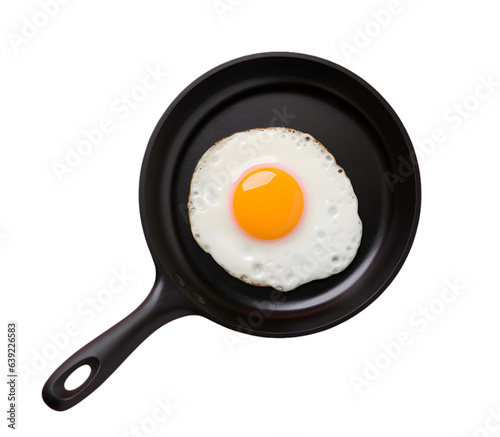 Fried egg illustration isolated on transparent background