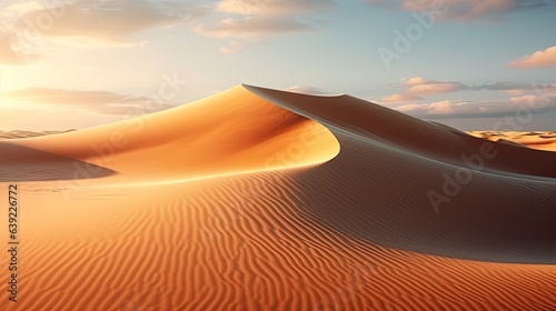 amazing rolling sand dunes, desert, ai generated