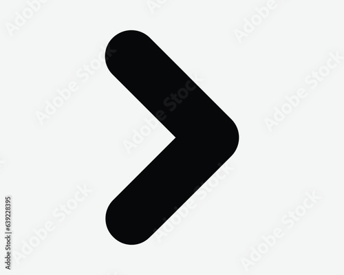 Arrow Right Icon East Side Next Forward Swipe Gesture Pointer Point Navigation Path Direction Black Shape Vector Clipart Illustration Sign Symbol