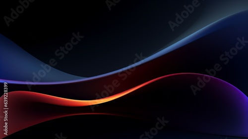 Abstract background with waves, Generative AI © AIExplosion